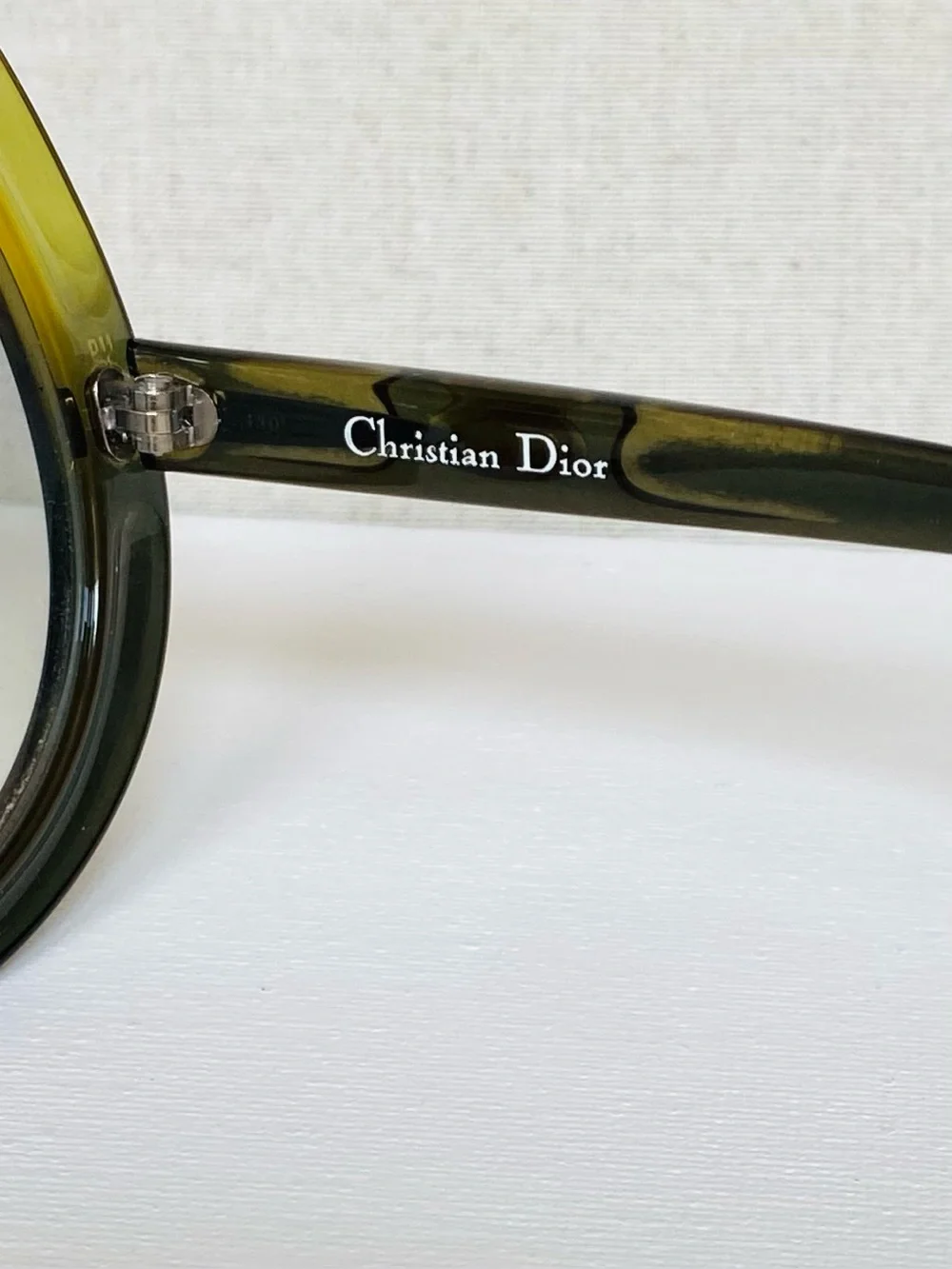 Vintage Christian Dior D11 1970’s Olive Green Optyl Sunglasses Gradient COA